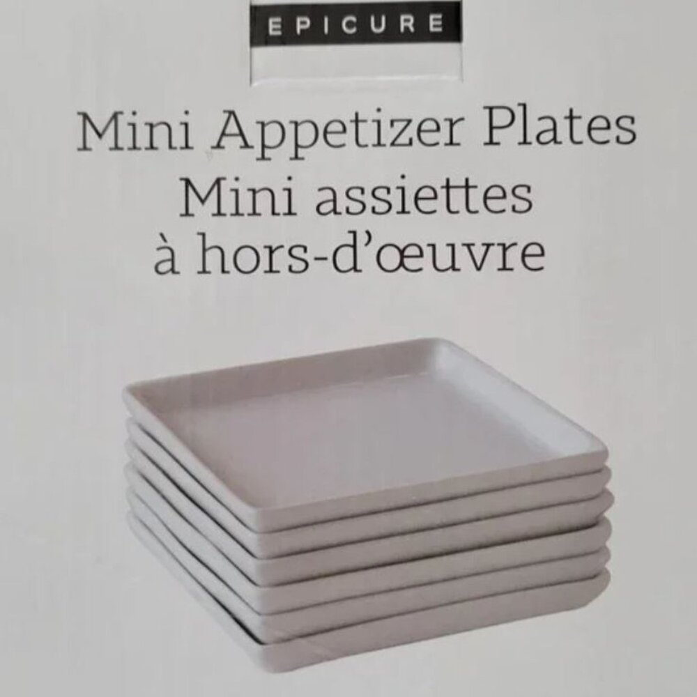 Epicure Mini Appetizer Plates